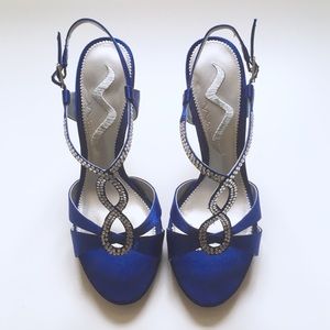 Nina Rhinestone Heeled Sandals